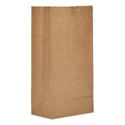 General Paper Bags, 35 lbs Cap., #8, 6.13"w x 4.17"d x 12.44"h, Kraft, PK500 18408